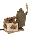Hombre con antorcha iluminada serie 12 cm en movimiento