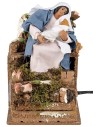 Seated Madonna with Baby Jesus in moving series 10 cm