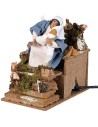 Seated Madonna with Baby Jesus in motion series 10 cm