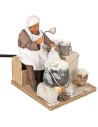 Seated ricotta maker in motion 12 cm series
