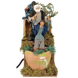 Nonno con bambini serie 10 cm in movimento
