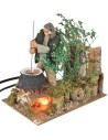 Ricottaio in movimento serie 14 cm con fuoco funzionante