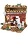 Moving baker 10 cm series with fire effect light
