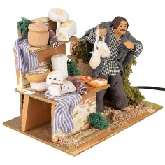 Pastor que cocina los bistecs al fuego 10 cm en 2