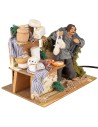 Cured meat and cheese merchant 14 cm in motion