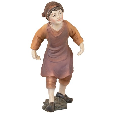 Giovane in cammino serie 10-11 cm in resina