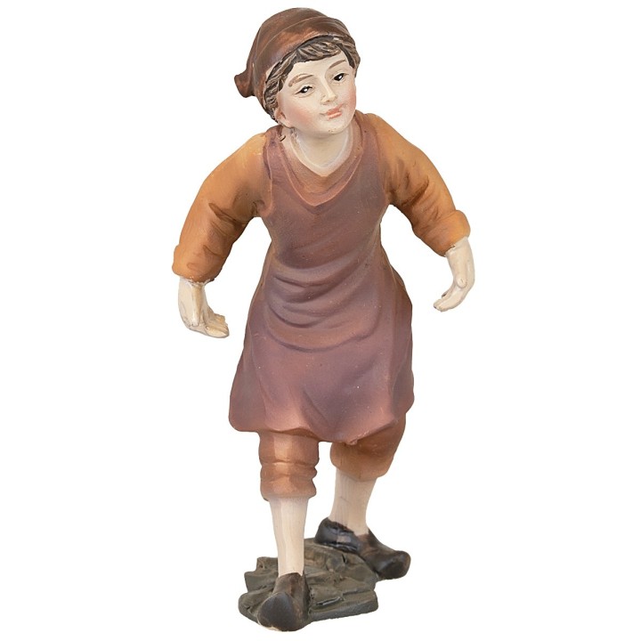 Giovane in cammino serie 10-11 cm in resina