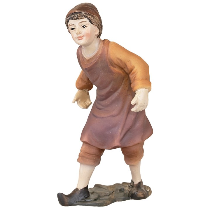 Giovane in cammino serie 10-11 cm in resina