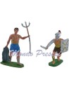 Set 2 gladiatori cm 7