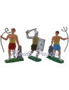 Conjunto de 3 gladiadores de 7 cm