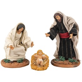 Natività 3 soggetti serie 14-15 cm snodabile