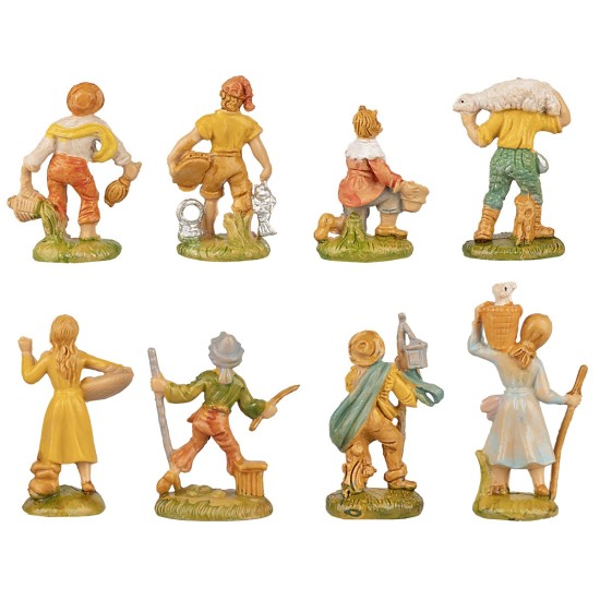 Set of 10 figurines series 4 cm Euromarchi