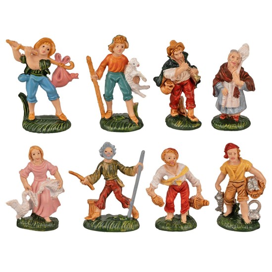 Set of 10 figurines series 4 cm Euromarchi