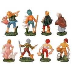 Set of 10 figurines series 4 cm Euromarchi 2