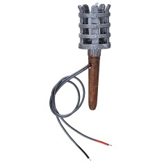 Antorcha h 4,1 cm parpadeante a LED naranja 12 v.