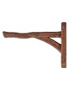 Supporto a muro effetto legno per lanterne 4,5x3,6 cm
