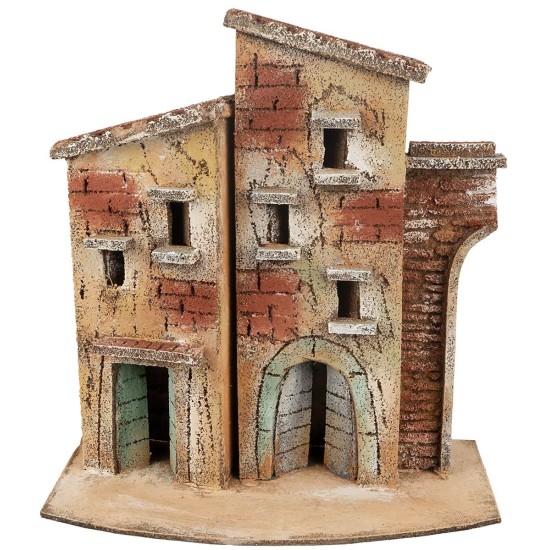 Neapolitan house with side staircase and entrance