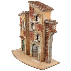 Casa napolitana con escalera lateral y arco de 2