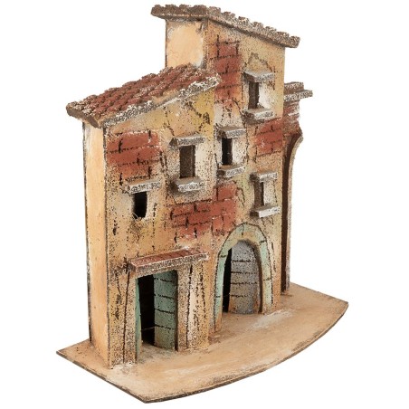 Doppia casa napoletana cm 19,6x10,5x21 h
