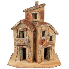 Casa napolitana con escalera lateral y arco de