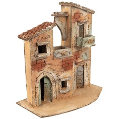 Casa napolitana con escalera lateral y arco de 2