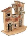 Casa napolitana con terraza y balcón cm 20x11,7x21,5 h
