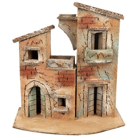 Casa napoletana con terrazza e balcone cm 20x11,7x21,5 h