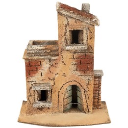 Casa napoletana con terrazza e arco cm 13,5x8x17 h