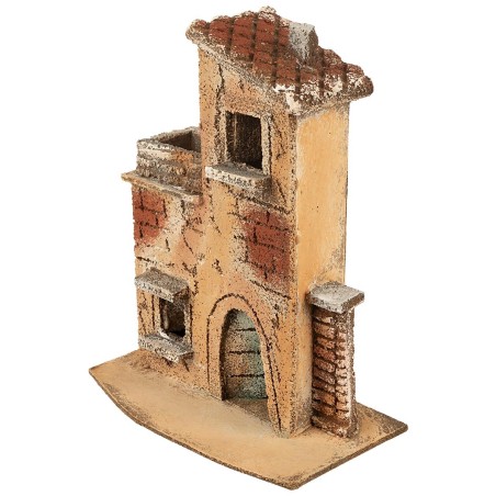 Neapolitan house with side staircase and entrance