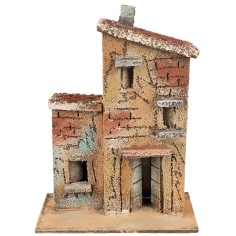 Casa napolitana con escalera lateral y arco de