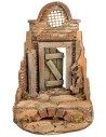 Templo en ruinas con rosetón Ø 13,5x19 cm