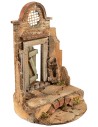 Tempio in rovina con rosone Ø 13,5x19 cm