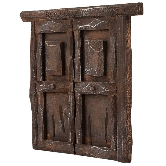Two-leaf wooden door for statues cm 10 h
