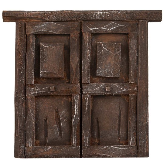 Puerta de madera de dos hojas para estatuas de 10