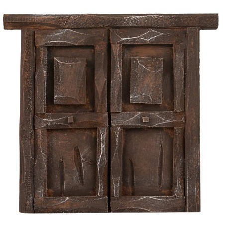 Puerta de madera de dos hojas para estatuas de 10