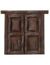 Two-leaf wooden door for statues cm 10 h