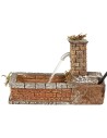 Fuente de columna con lavabo en funcionamiento cm 17x7x11,5 h