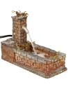 Fuente de columna con lavabo en funcionamiento cm 17x7x11,5 h