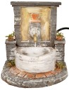 Fontana in resina con testa di leone cm 17x14x15 h