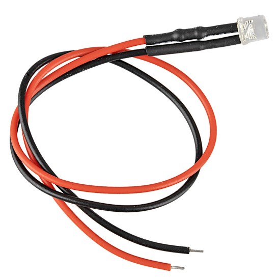 Led piatto 5 mm bianco caldo 12 Volt
