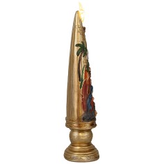Natividad de 5,5 cm en resina con árbol de 2