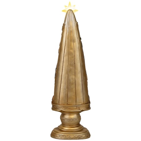 Nativity 5.5 cm in resin with tree 5.7x5.6x10.2
