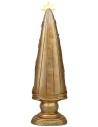 Christmas tree with illuminated Nativity, golden finish cm 12x9x41 h