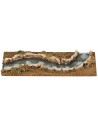 Section of river curving to the left with depth effect cm 32x12x2.3 h