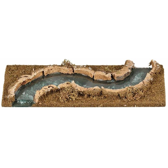 River with deep effect and right curve