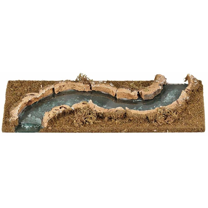 River with deep effect and right curve