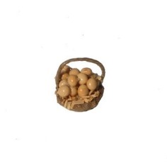 Basket with eggs 3 cm with 1 handle