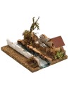 Fishmonger's house on the river depth effect cm 19x15x13 h