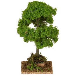Albero con folta chioma verde cm 5,5x5,5x12,5 h