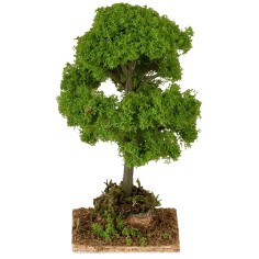 Albero con folta chioma verde cm 5,5x5,5x12,5 h